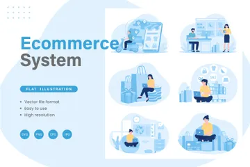 E-commerce System Illustration Pack