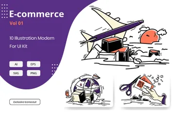 E-Commerce Vol 01 Illustration Pack