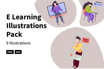 E Learning Illustration Pack