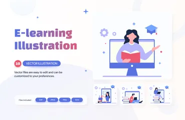 E-learning Illustration Pack