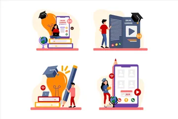 E Learning Illustration Pack