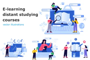 E Learning Illustration Pack