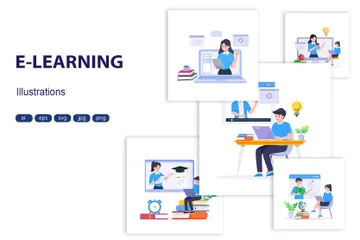 E-learning Illustration Pack