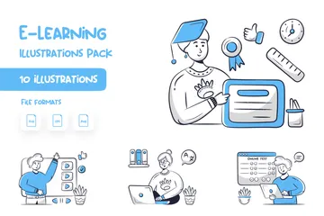 E-Learning Illustration Pack