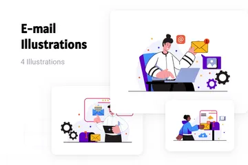 E-mail Illustration Pack