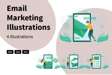 E-Mail Marketing Illustrationspack