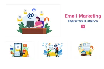 E-Mail Marketing Illustrationspack