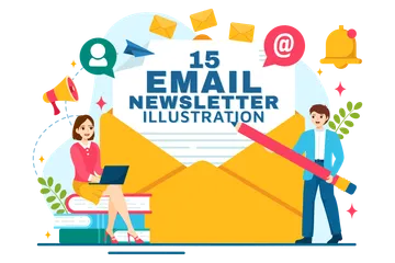 E-Mail-Newsletter Illustrationspack