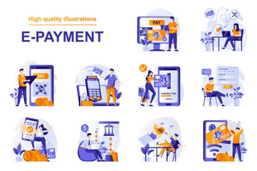 E-Payment Illustration Pack