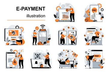 E-Payment Illustration Pack