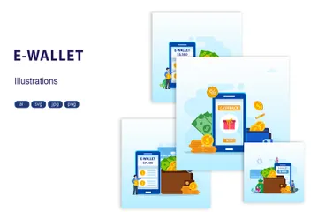 E-Wallet Illustration Pack