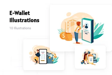 E-Wallet Illustration Pack