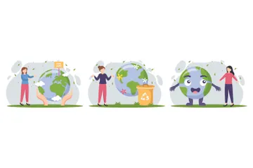 Earth Day Illustration Pack