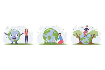 Earth Day Illustration Pack