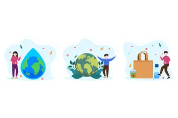 Earth Day Illustration Pack