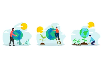 Earth Day Illustration Pack