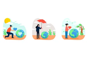 Earth Day Illustration Pack