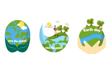 Earth Day Illustration Pack