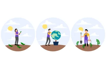 Earth Day Illustration Pack