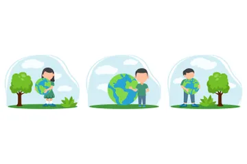 Earth Day Illustration Pack