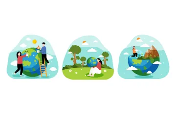 Earth Day Illustration Pack