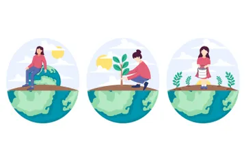 Earth Day Illustration Pack