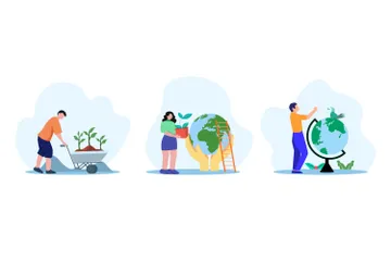 Earth Day Illustration Pack