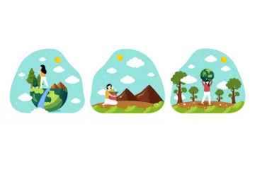 Earth Day Illustration Pack