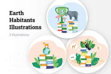 Earth Habitants Illustration Pack