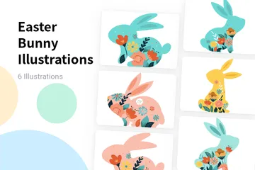 Easter Bunny Illustration Pack