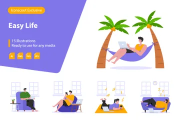 Easy Life Illustration Pack