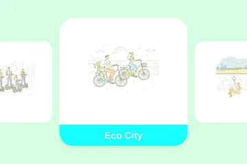 Eco City Illustration Pack