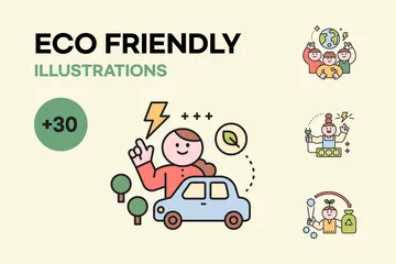 Eco Friendly Illustration Pack