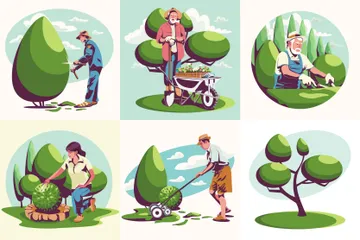 Eco Garden Illustration Pack