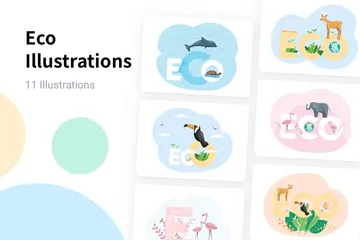 Eco Illustration Pack