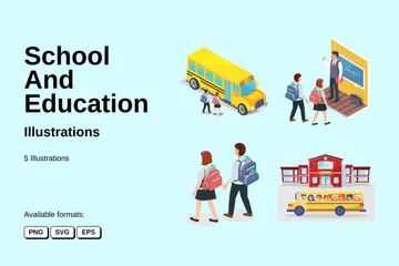 École et éducation Pack d'Illustrations