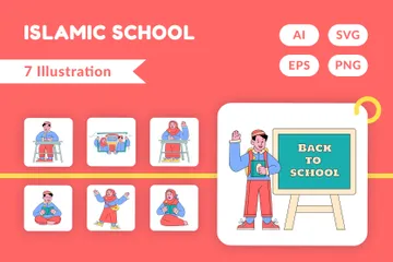 École islamique Pack d'Illustrations