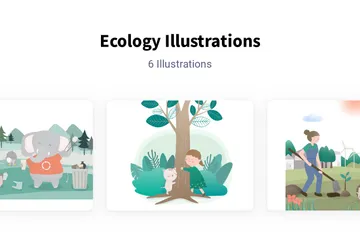 Ecología Paquete de Ilustraciones