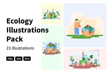 Ecología Paquete de Ilustraciones