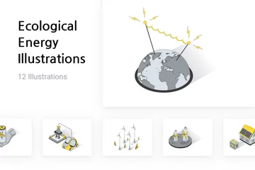 Ecological Energy Illustration Pack