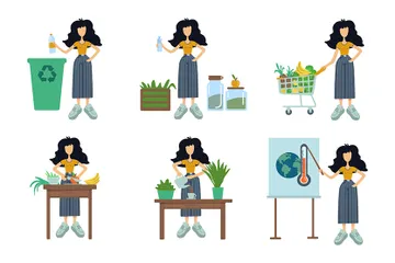 Respectueux de la nature Pack d'Illustrations