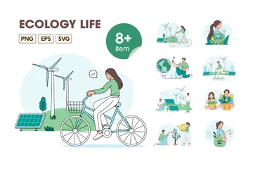 Ecology Life Illustration Pack
