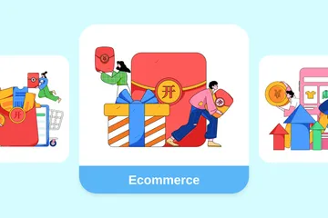 Ecommerce Illustration Pack