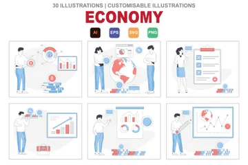 Economía Paquete de Ilustraciones