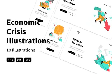 Economic Crisis Illustration Pack