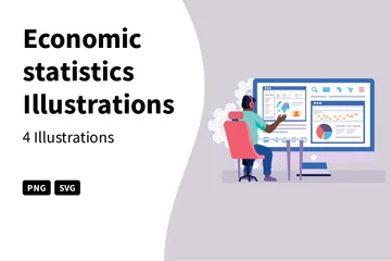 Economic Statistics Illustration Pack