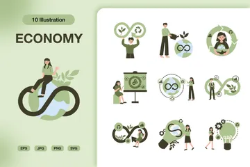 Économie Pack d'Illustrations