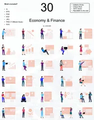 Économie et Finances Pack d'Illustrations