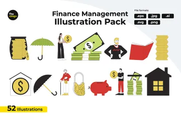 Des économies Pack d'Illustrations