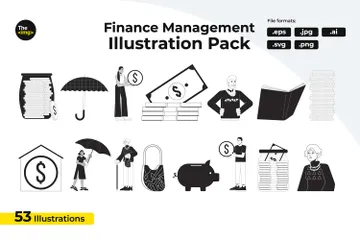 Des économies Pack d'Illustrations